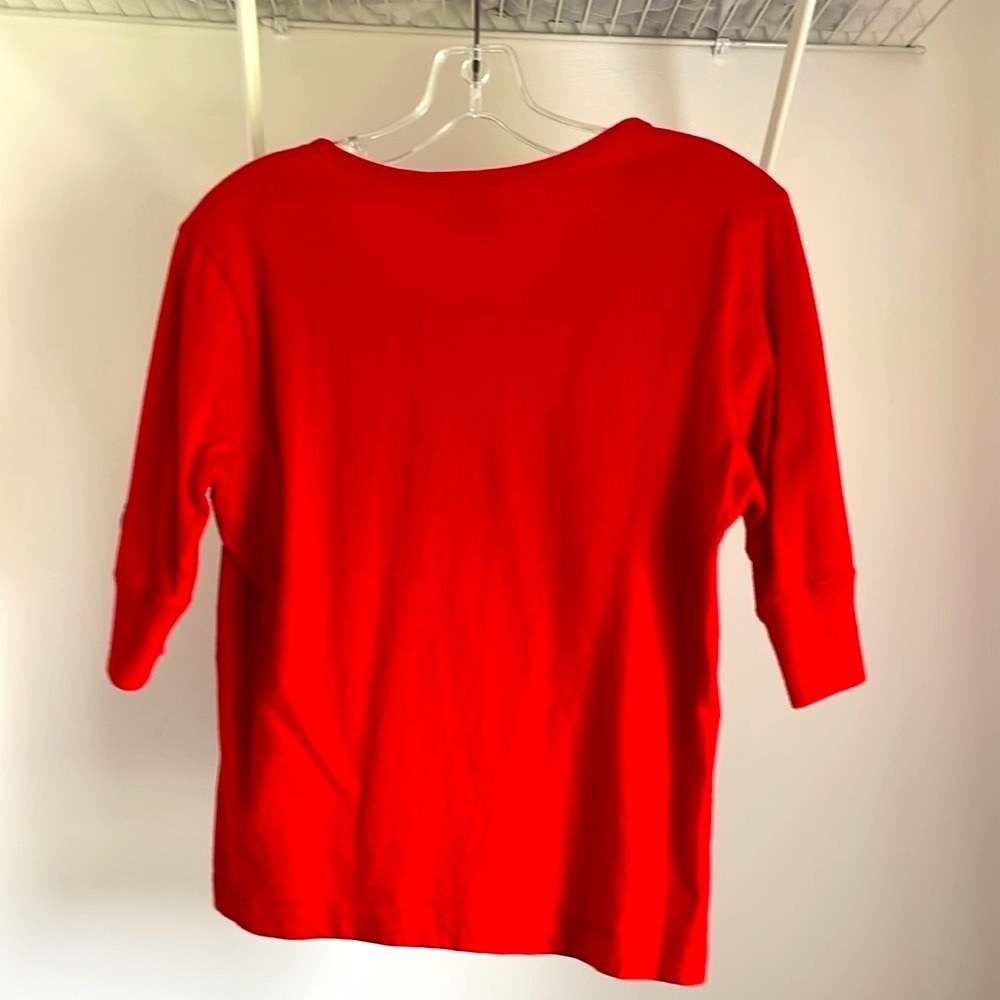 Calvin Klein Red Woman's Sport Top- M - Picture 5 of 5